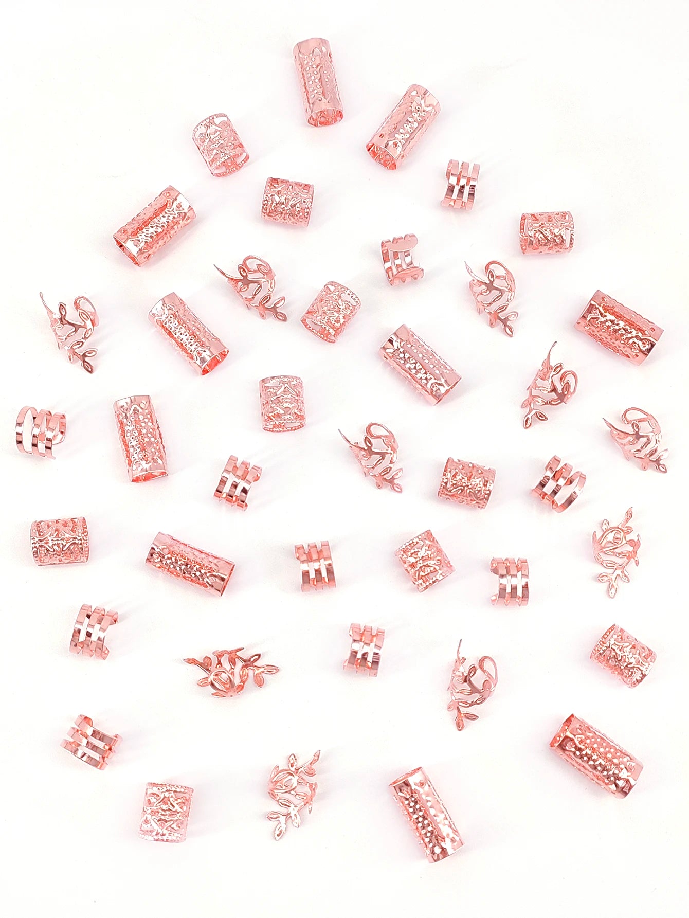 Kit de Anéis para Tranças - Elegance Metal – 40pcs