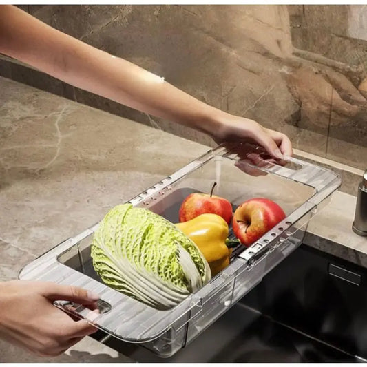 EscorreFácil™ – Escorredor Retrátil para Pia 💦🍎