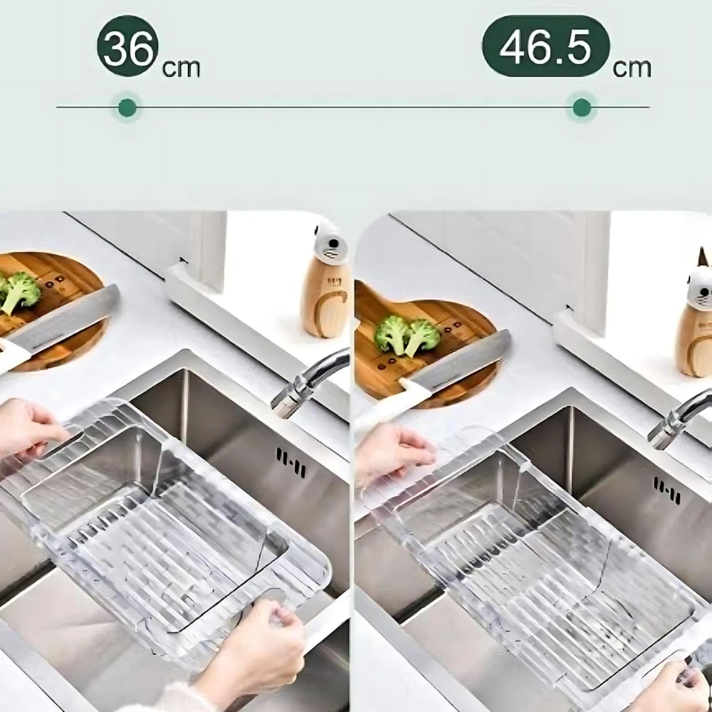 EscorreFácil™ – Escorredor Retrátil para Pia 💦🍎