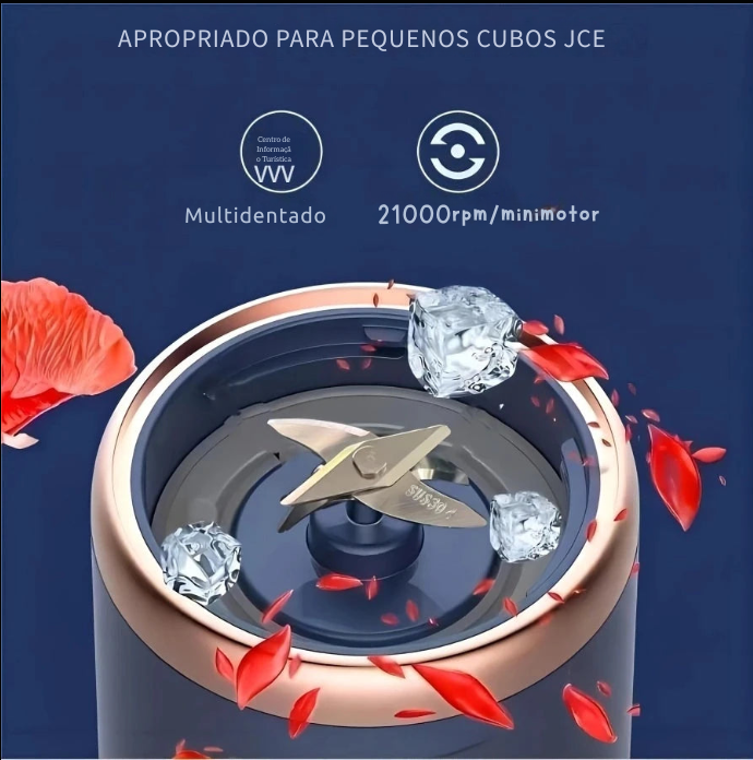 🥤 Mini Mixer Portátil Shake & Juice – 300ml