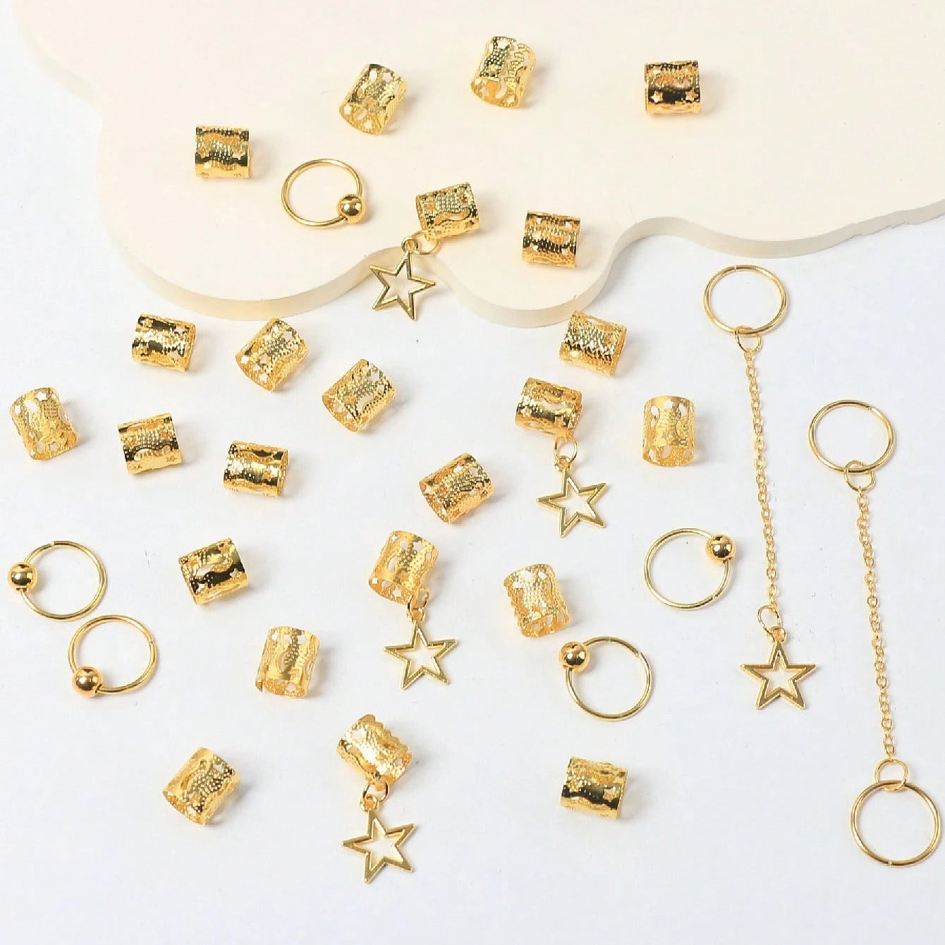 Kit de Jóias para Cabelo -  Elegance Qualidade Superior – 32pcs✨