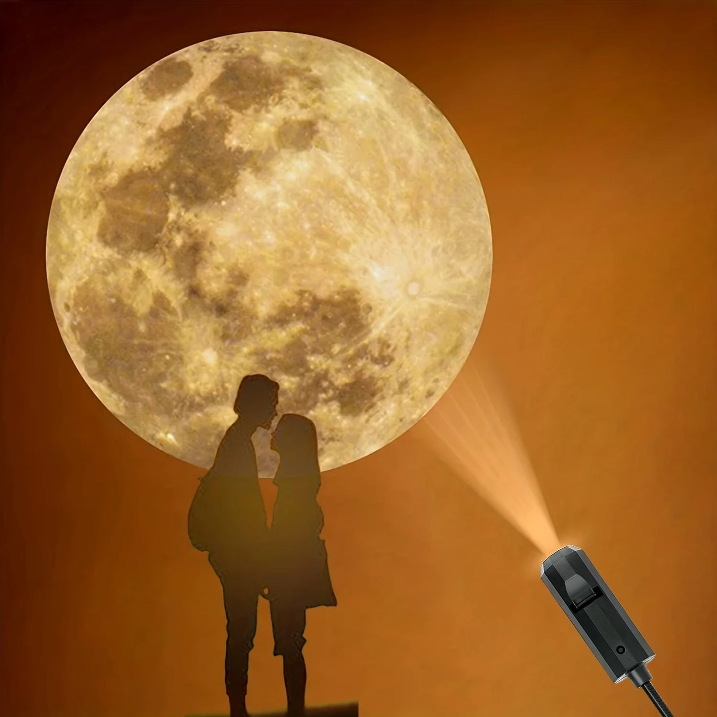 Projetor Terra e Lua USB – Ambiente aconchegante e futurista