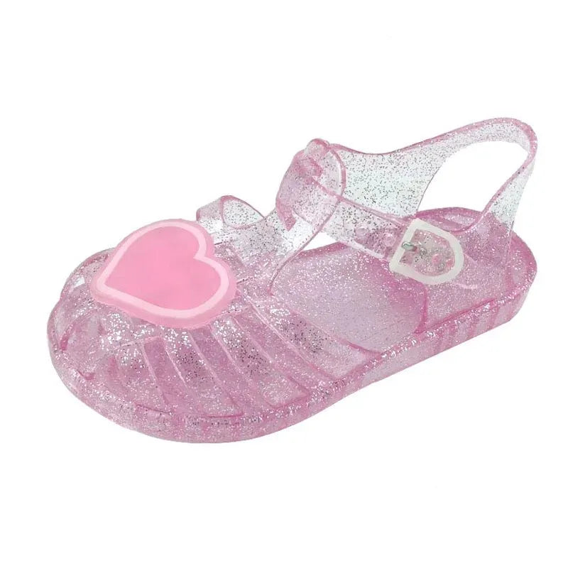 👑 Sandália Infantil Princesa Jelly Love