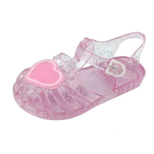 👑 Sandália Infantil Princesa Jelly Love